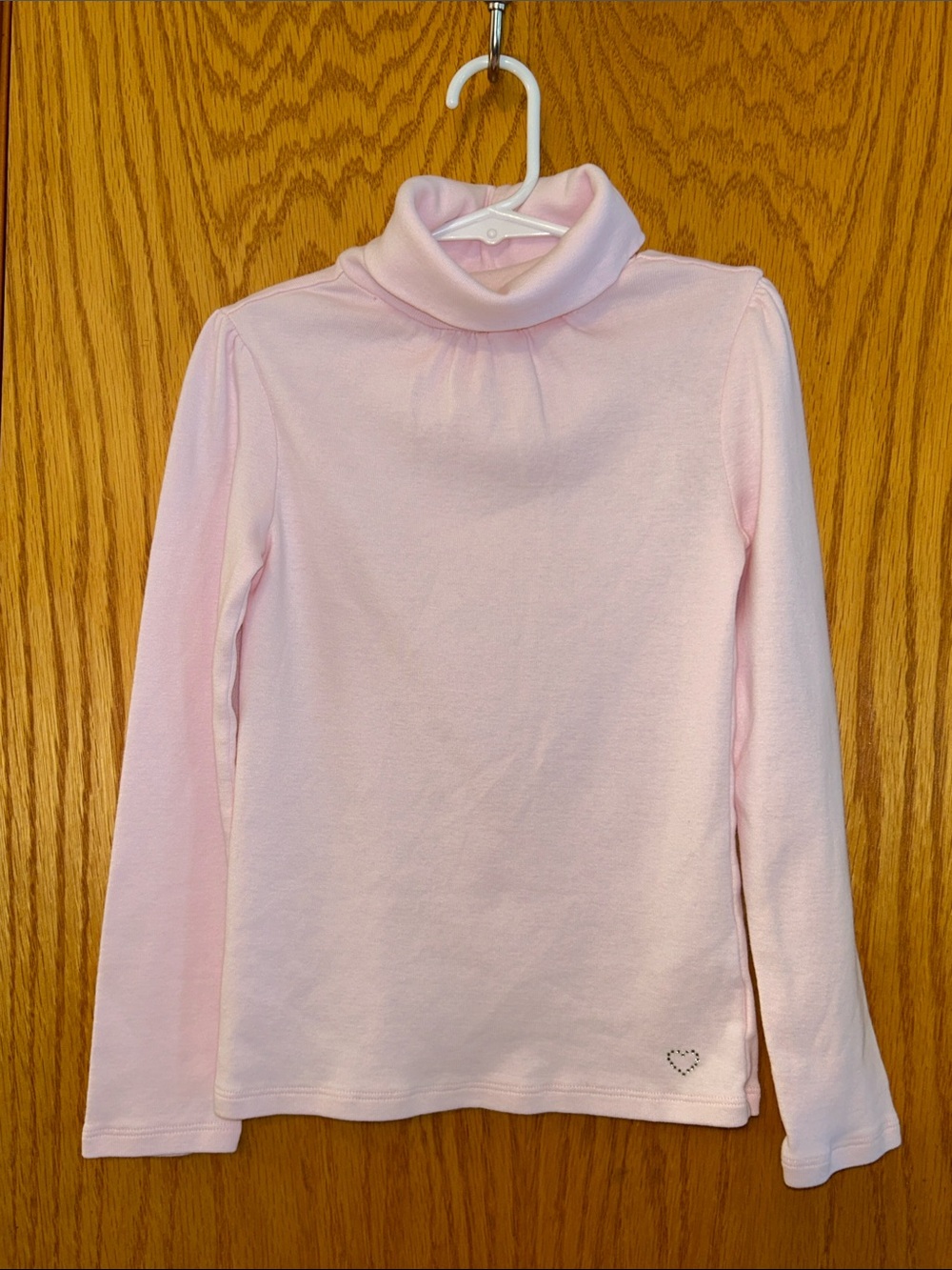 GAP Girls' Light Pink Turtleneck Top Sz S 6/7
